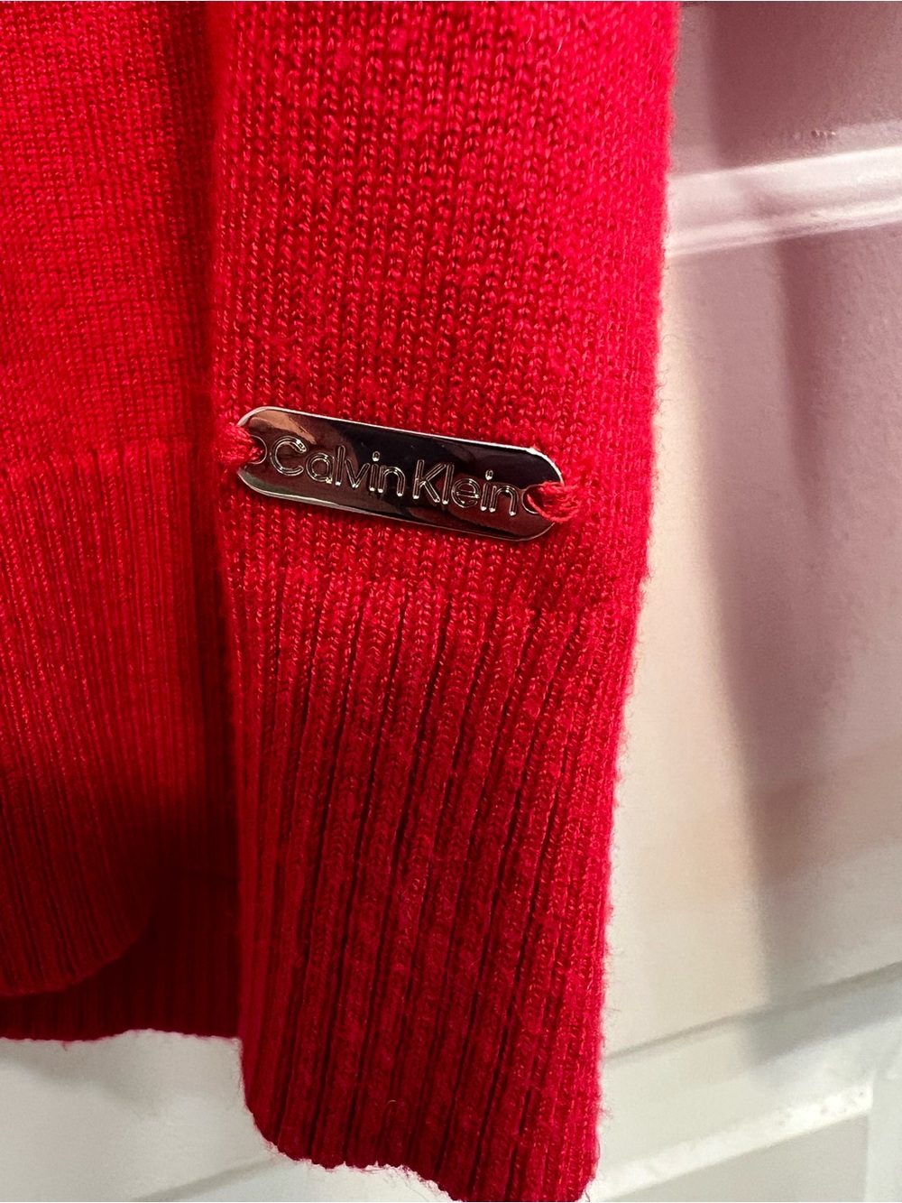 Calvin Klein Red Turtleneck Sweater - Picture 4 of 8